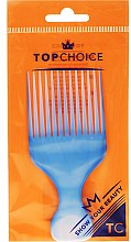 Гребень для волос "Afro", 60403, синий - Top Choice — фото N1