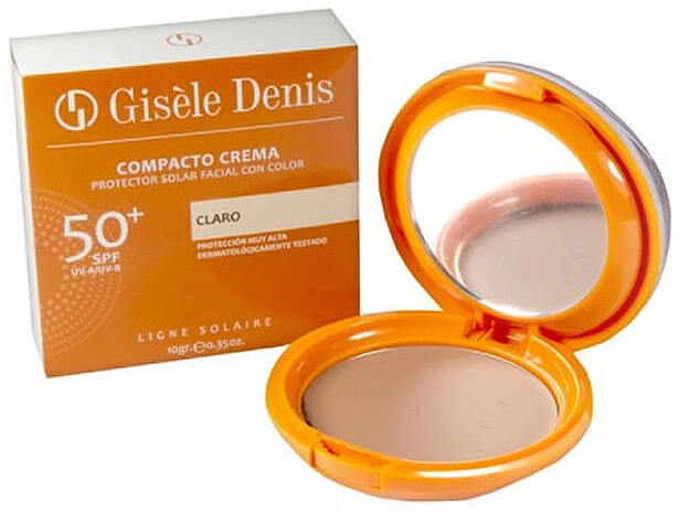Рідкий крем для обличчя - Gisele Denis Compact Facial Sunscreen Cream Spf50 + Light Tone — фото N1