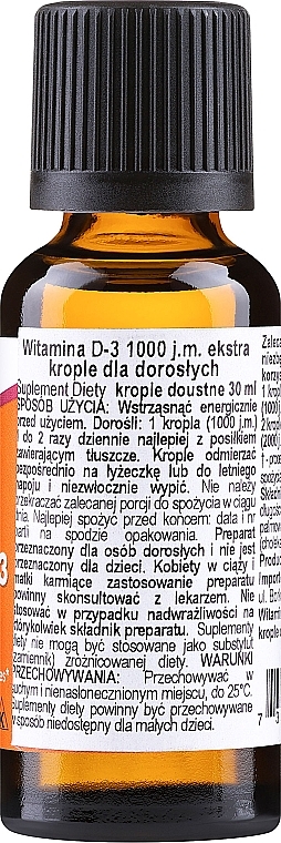 Капли "Витамин Д3. Дополнительная сила" - Now Foods Liquid Vitamin D3 Extra Strenght 1000 IU — фото N2