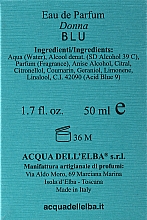 Acqua Dell Elba Blu Donna - Парфюмированная вода — фото N5