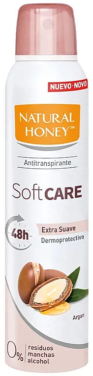 Дезодорант спрей - Natural Honey Soft Care Desodorante Spray — фото N1