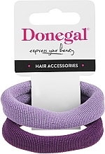 Резинки для волос FA-5642, светло-фиолетовая + темно-фиолетовая - Donegal — фото N1