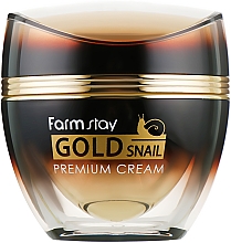 Крем із золотом і муцином равлика - FarmStay Gold Snail Premium Cream — фото N2