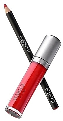 Набір - Kiko Milano Holiday Premiere Matte Desire Lips 03 Red (liq/lipst/4ml + lip/pen/0/9g) — фото N2