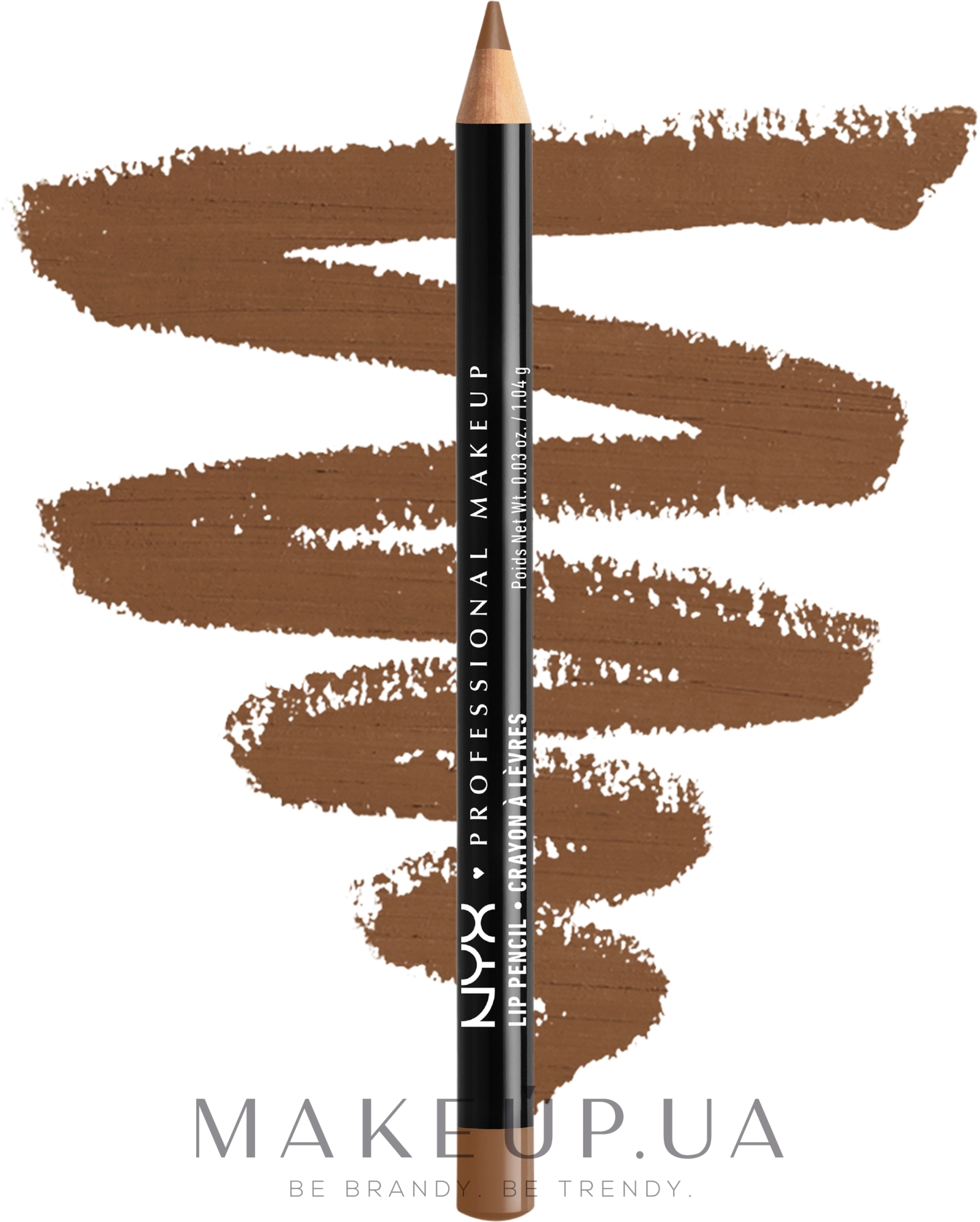 Тонкий олівець для губ - NYX Professional Makeup Slim Lip Pencil — фото 802 - Brown