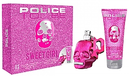 Духи, Парфюмерия, косметика Police To Be Sweet Girl - Набор (edp/40ml + body/lot/100ml)