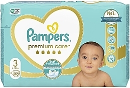 Подгузники Pampers Premium Care Размер 3 (Midi), 6-10кг, 40 шт - Pampers — фото N2