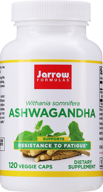 Пищевые добавки "Ашваганда" - Jarrow Formulas Ashwagandha 300mg — фото N1