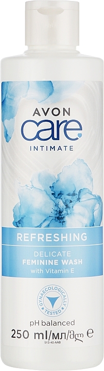 Засіб для інтимної гігієни з вітаміном Е - Avon Care Intimate Refreshing Delicate Feminine Wash — фото N1