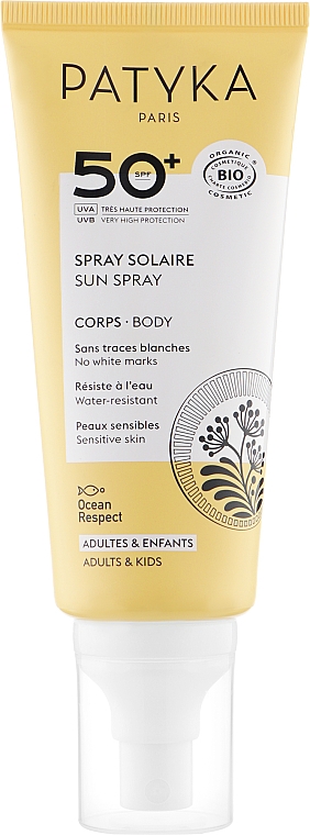 Сонцезахисний спрей для тіла - Patyka Spray Solaire Corps Bio SPF50 — фото N1