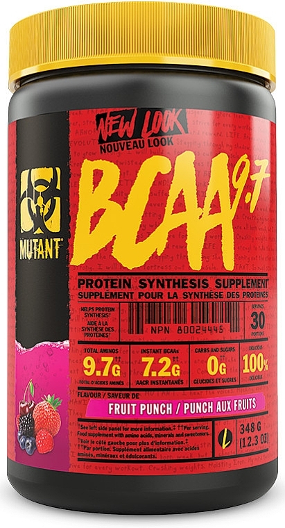 Комплекс аминокислот BCAA "Фруктовый пунш" - Mutant BCAA 9.7 Fruit Punch — фото N1