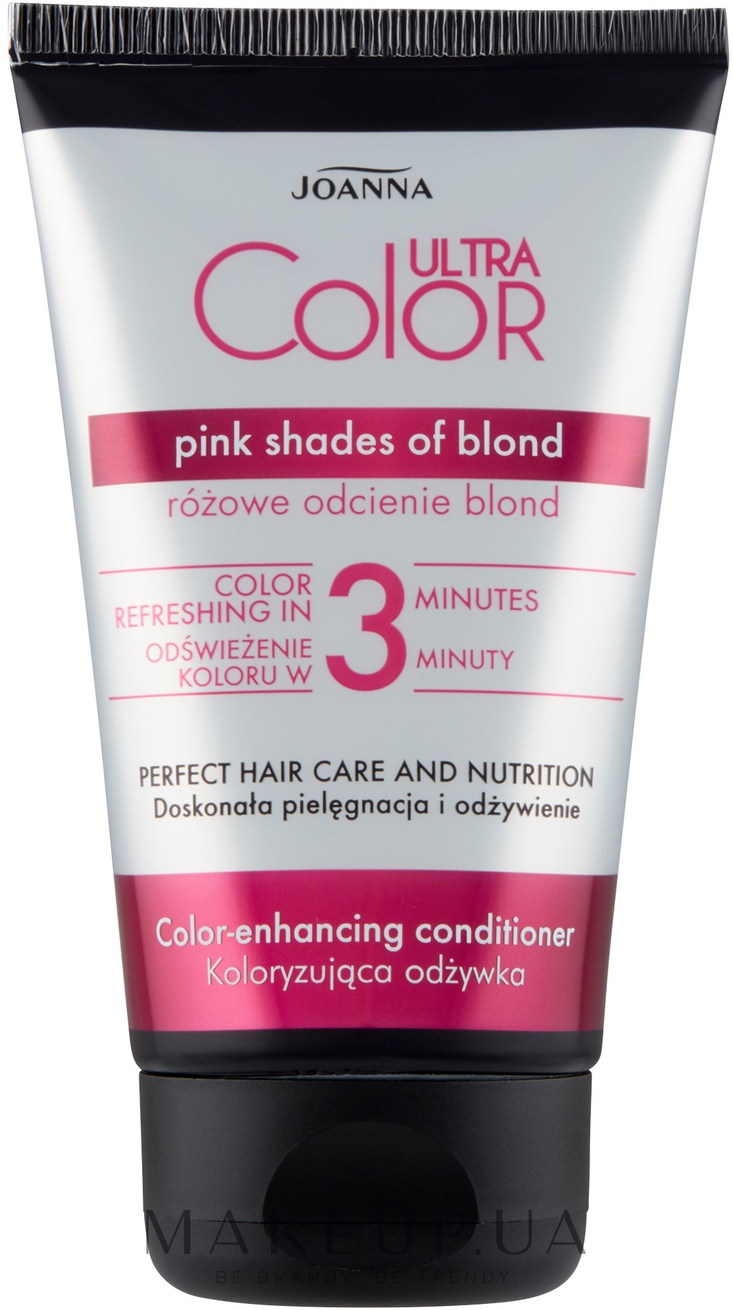 Оттеночный кондиционер для волос - Joanna Ultra Color System Pink Shades Of Blond — фото 100g