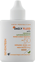 Духи, Парфюмерия, косметика Крем солнцезащитный SPF 50, тонированный - Seventeen Skin Perfection Daily Fluid SPF 50 Tinted