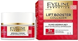 Парфумерія, косметика Активно відновлювальний крем для заповнення зморщок 50+ - Eveline Lift Booster Collagen Strongly Firming Cream-Wrinkle Filler 50+ for Day and Night