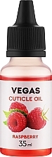Масло для кутикулы "Малина" - Vegas Nail Lacquer Cuticle Oil Raspberry — фото N1
