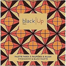 Палетка для макіяжу - Black Up Eyeshadow & Blush Palette — фото N1