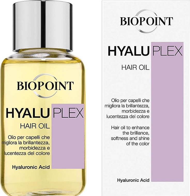 Олія для блиску та сяйва волосся - Biopoint Hyaluplex Hair Oil — фото N1