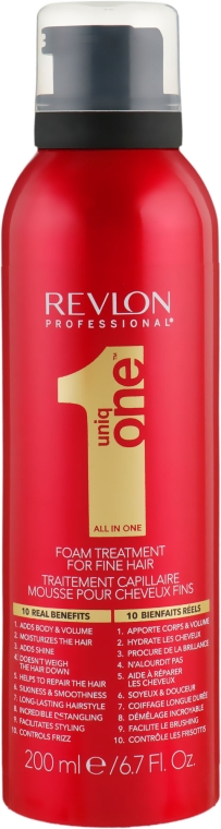 Маска-пенка для тонких волос - Revlon Professional Uniq One Fine Hair Foam Treatment