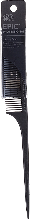 Щітка для волосся, чорна - Wet Brush Pro Epic Carbonite Tail Comb — фото N1