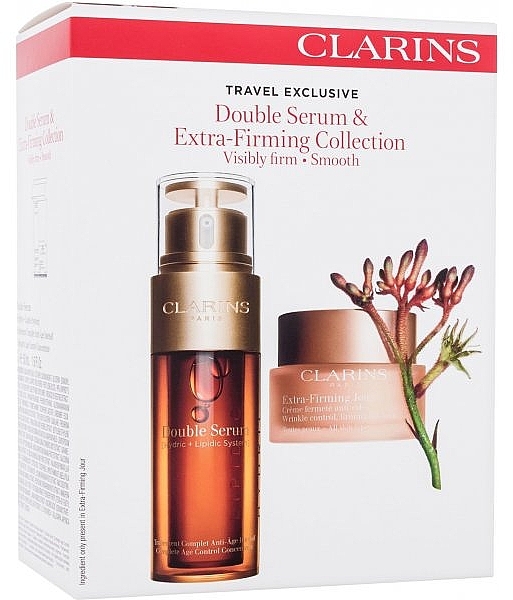 Набор - Clarins Double Serum & Extra-Firming Collection Set (ser/50ml + day/cr/50ml) — фото N1