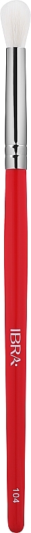 Пензлик для розтушовування тіней №104, червоний - Ibra Professional Makeup — фото N1