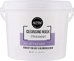 Парфумерія, косметика Альгінатна маска для жирної шкіри з глиною гассул - Alesso Peel-Off Face Cleansing Mask Ghassoul