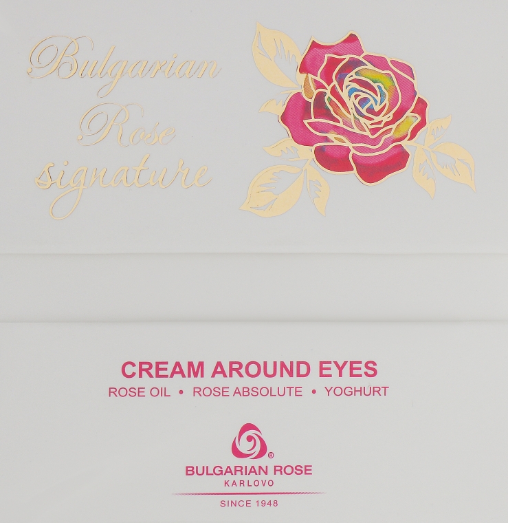 Крем вокруг глаз - Bulgarian Rose Signature Cream Around Eyes — фото N1