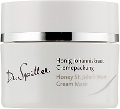 Парфумерія, косметика Зволожувальн та заспокійлива крем-маска з олією звіробою - Dr. Spiller Honey St.John’s Wort Cream Mask