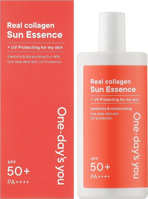 Солнцезащитная эссенция - One-Days You Real Collagen Sun Essence SPF 50+ PA++++ — фото N2