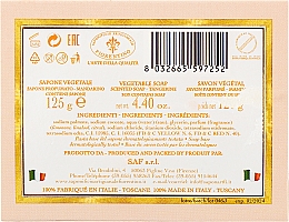 Мыло натуральное "Мандарин" - Saponificio Artigianale Fiorentino Botticelli Mandarin Soap — фото N3