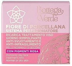 Денний крем для обличчя - Bottega Verde Fiore Di Porcellana Plumping Day Face Treatment Refill (змінний блок) — фото N2