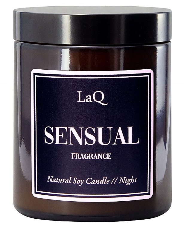 Натуральная ночная соевая свеча - LaQ Sensual Night — фото N1