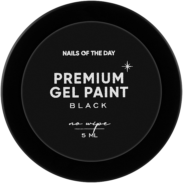 Гель-краска без липкого слоя - Nails Of The Day Premium Gel Paint No Wipe — фото N1