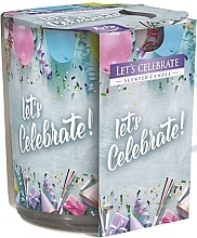 Духи, Парфюмерия, косметика Ароматическая свеча в стакане "Давайте праздновать!" - Bispol Scented Candle Let's Celebrate