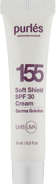 Зволожувальний сонцезахисний крем - Purles Derma Solution 155 Soft Shield Cream Spf30 — фото N1