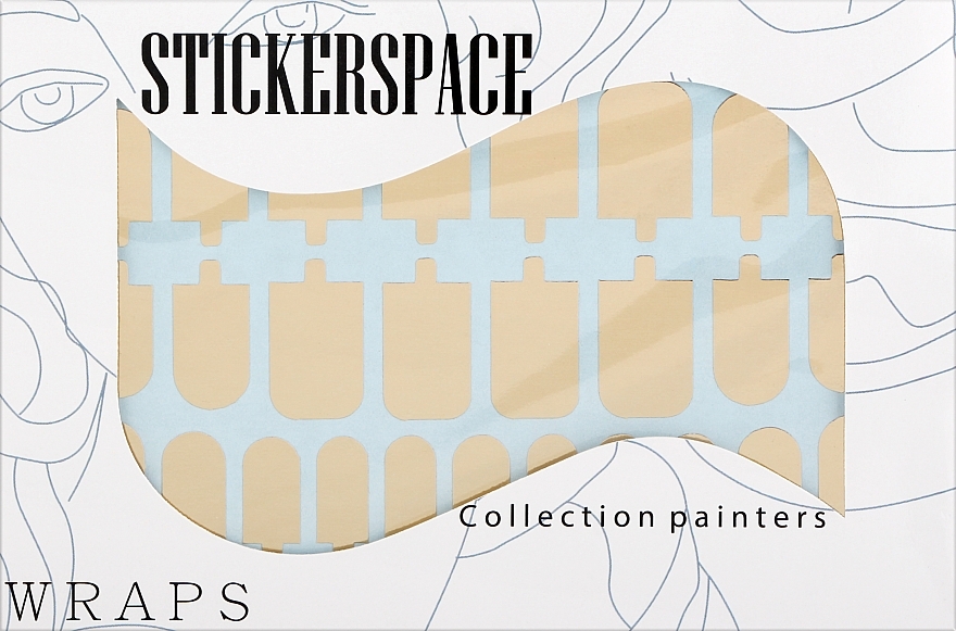Дизайнерские наклейки для ногтей "Monogold" - StickersSpace — фото N1