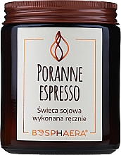 Ароматическая соевая свеча "Утренний эспрессо" - Bosphaera Morning Espresso — фото N1