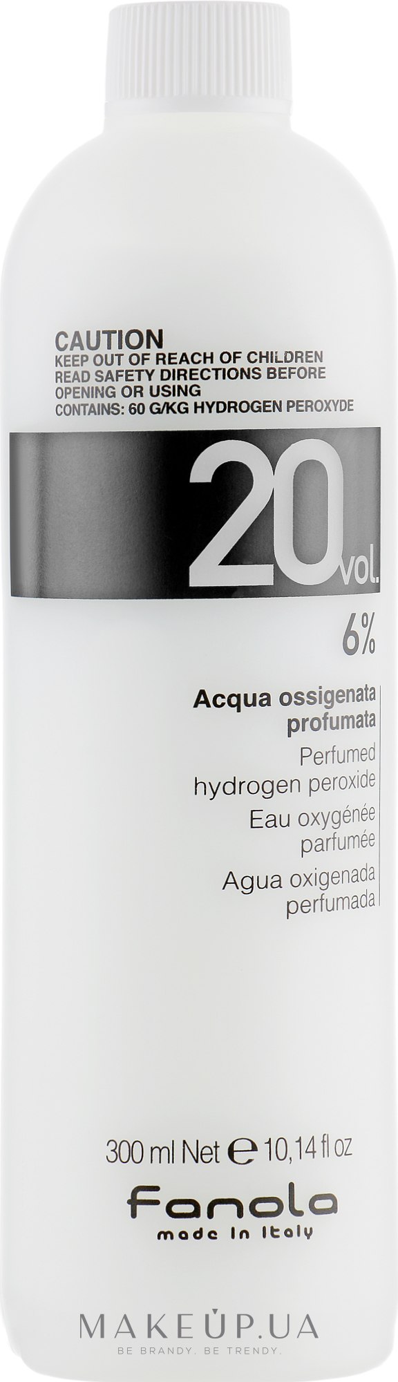 Окислювач 20 vol 6% - Fanola Perfumed Hydrogen Peroxide Hair Oxidant — фото 300ml
