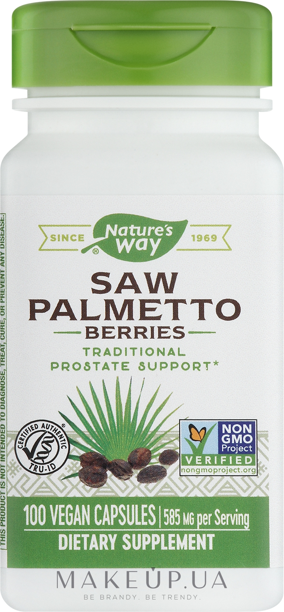 Пищевая добавка "Ягоды пальмы сереноа" - Nature’s Way Saw Palmetto Berries — фото 100шт