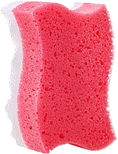 Парфумерія, косметика Губка для тіла масажна "Хвиля", червона - Grosik Camellia Bath Sponge