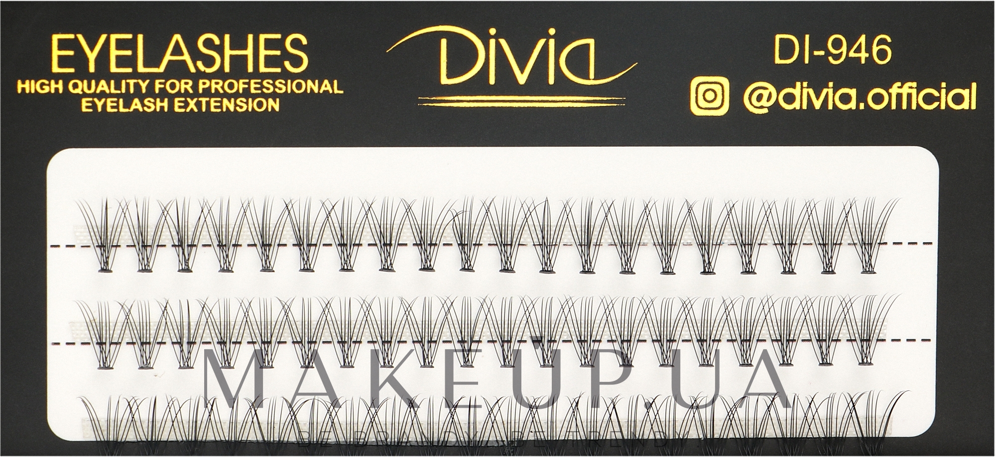 Накладні вії, пучкові, Di946 - Divia Eyelashes — фото 10