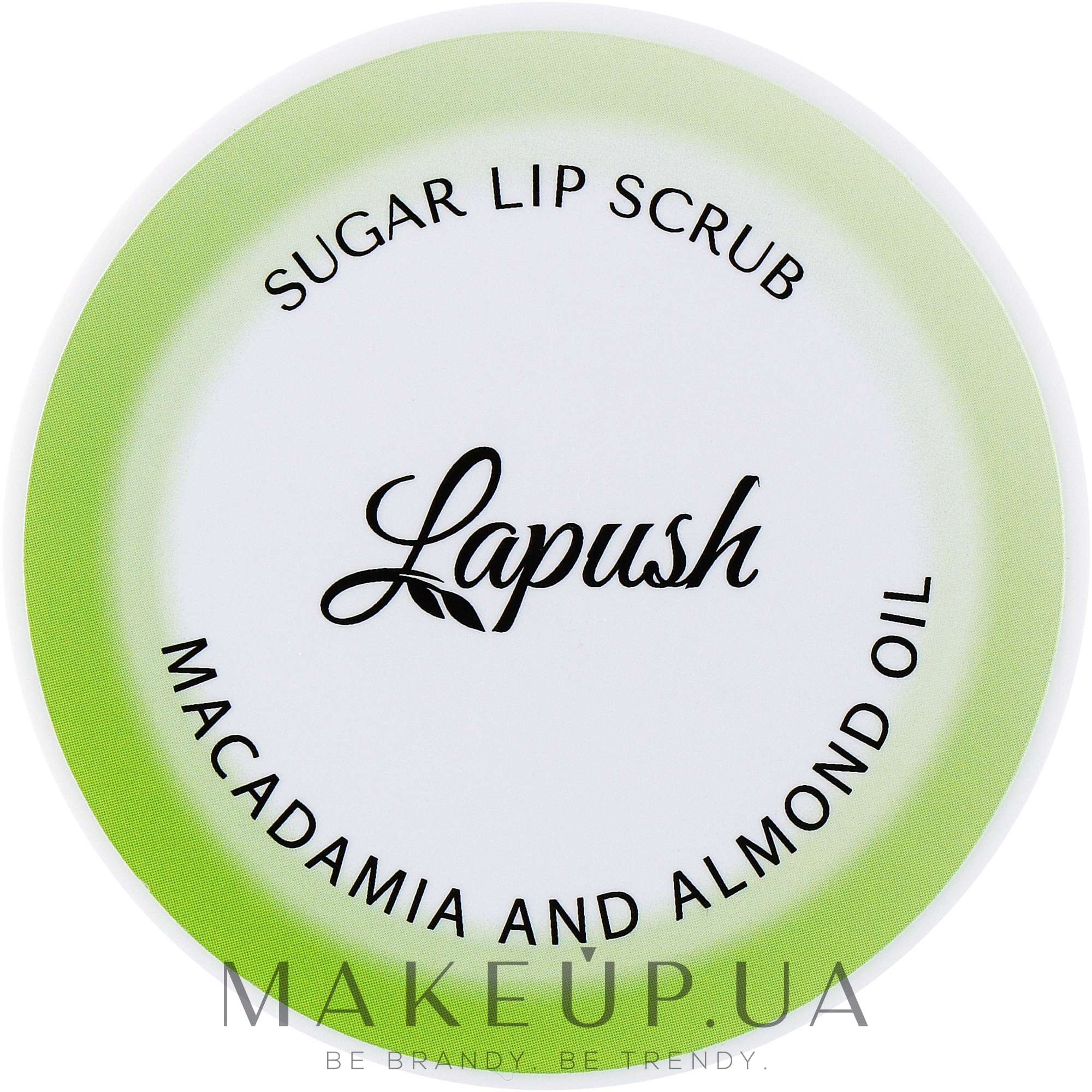 Скраб для губ с маслами макадамии и миндаля - Lapush Sugar Lip Scrub Macadamia And Almond Oil — фото 30ml