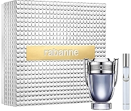 Духи, Парфюмерия, косметика Paco Rabanne Invictus - Набор (edt/100ml + edt/mini/10ml)