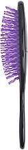 Щетка для волос массажная С0256, 22х7 см, фиолетовая с черным - Rapira — фото N3