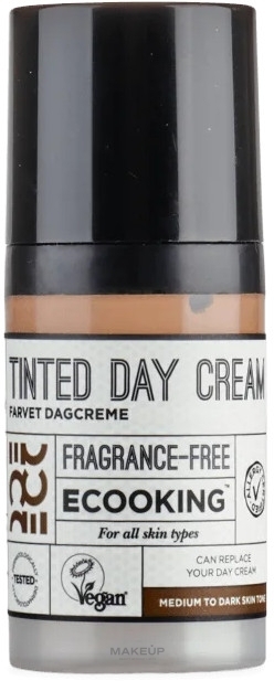 Тонирующий дневной крем для лица - Ecooking Tinted Day Cream — фото Medium/Dark
