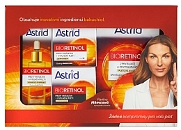 Духи, Парфюмерия, косметика Набор - Astrid Bioretinol Complete (d/f/cr/50ml + n/f/cr/50ml + serum/30ml + f/mask/20ml)