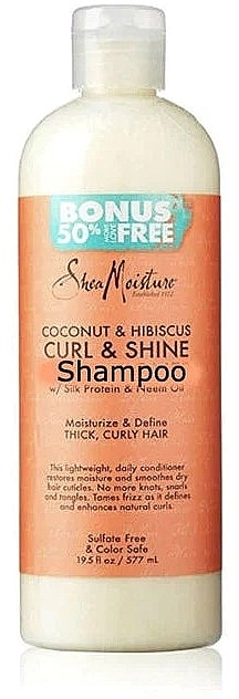 Шампунь для волосся - Shea Moisture Coco & Hibiscus Shampoo (Bonus Size) — фото N1