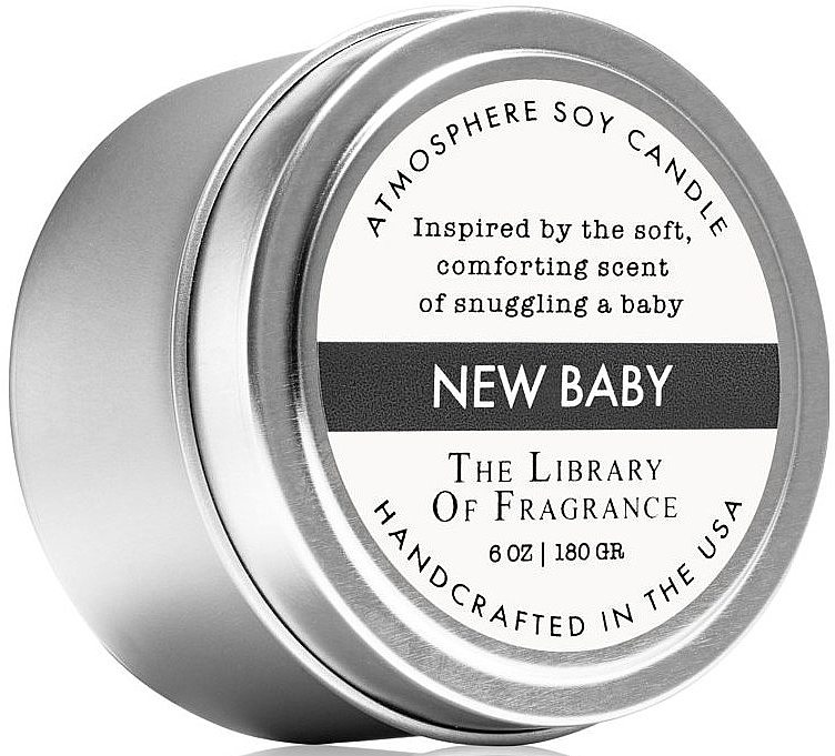 Demeter Fragrance The Library of Fragrance New Baby Atmosphere Soy Candle - Ароматическая свеча — фото N1