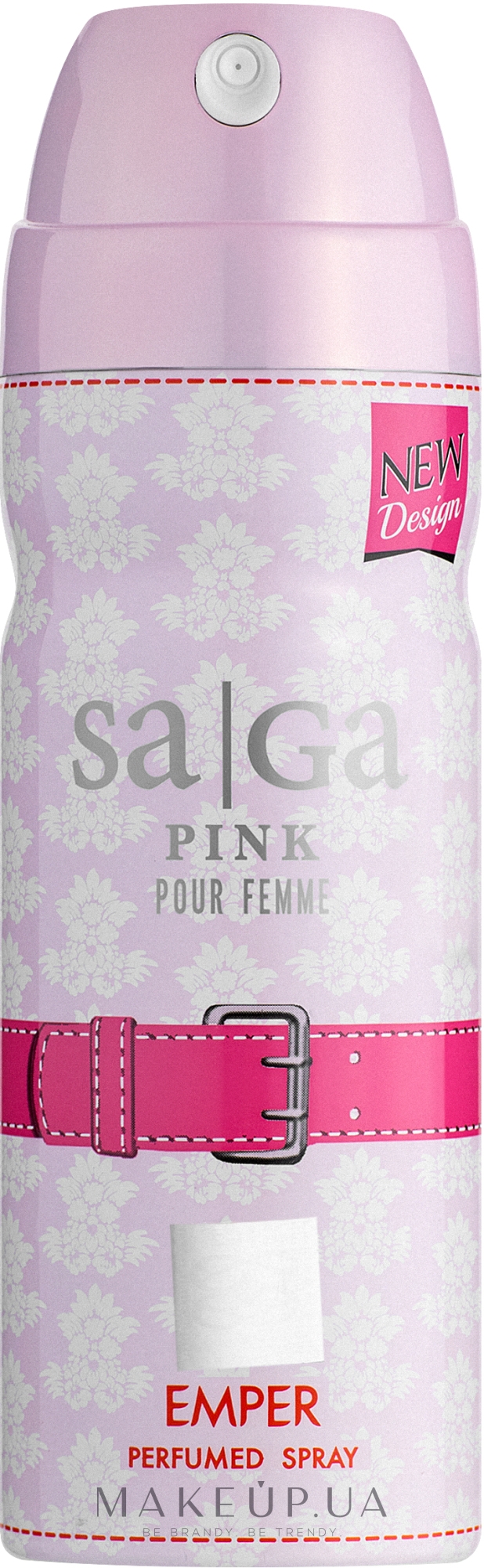 Emper Saga Pink Pour Femme Perfumed Deodorant Body Spray - Парфумований дезодорант-спрей для тіла — фото 200ml