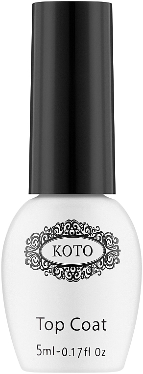 Матовое финишное покрытие для гель-лака без липкого слоя - Koto Top Coat White Snow Matte — фото N1